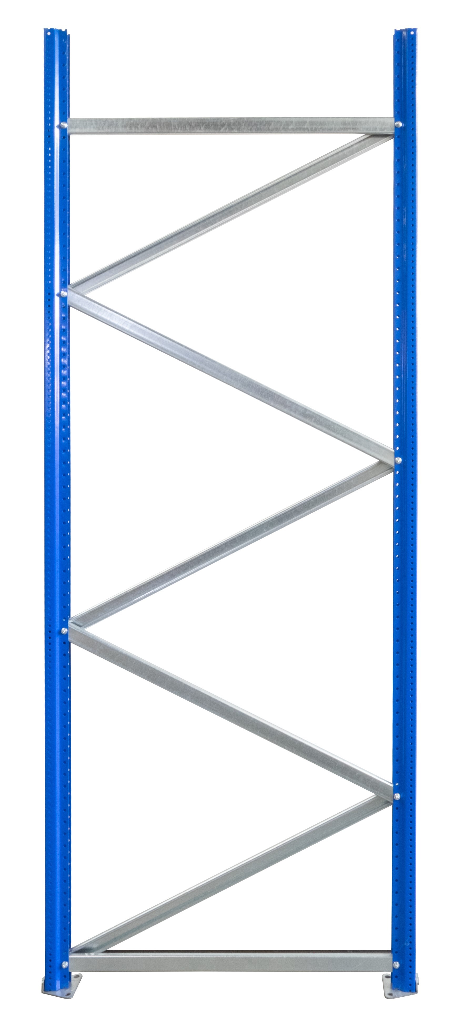 W 100-staanderframes, ongemonteerd, 2000x800 mm, blauw/verzinkt