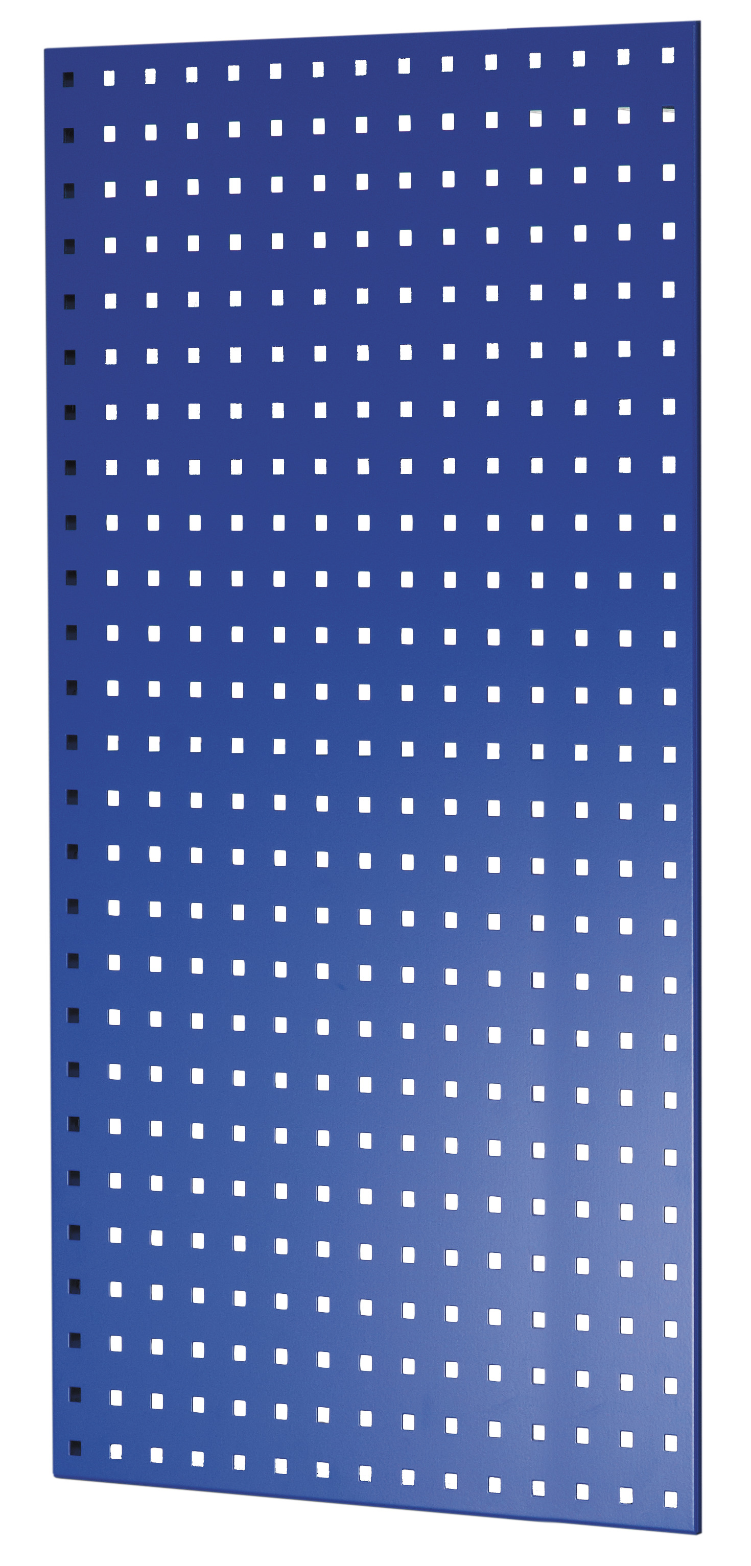 Geperforeerd zijpaneel, 90 x 1000 x 600 mm (h x d), RAL 5010 gentiaanblauw