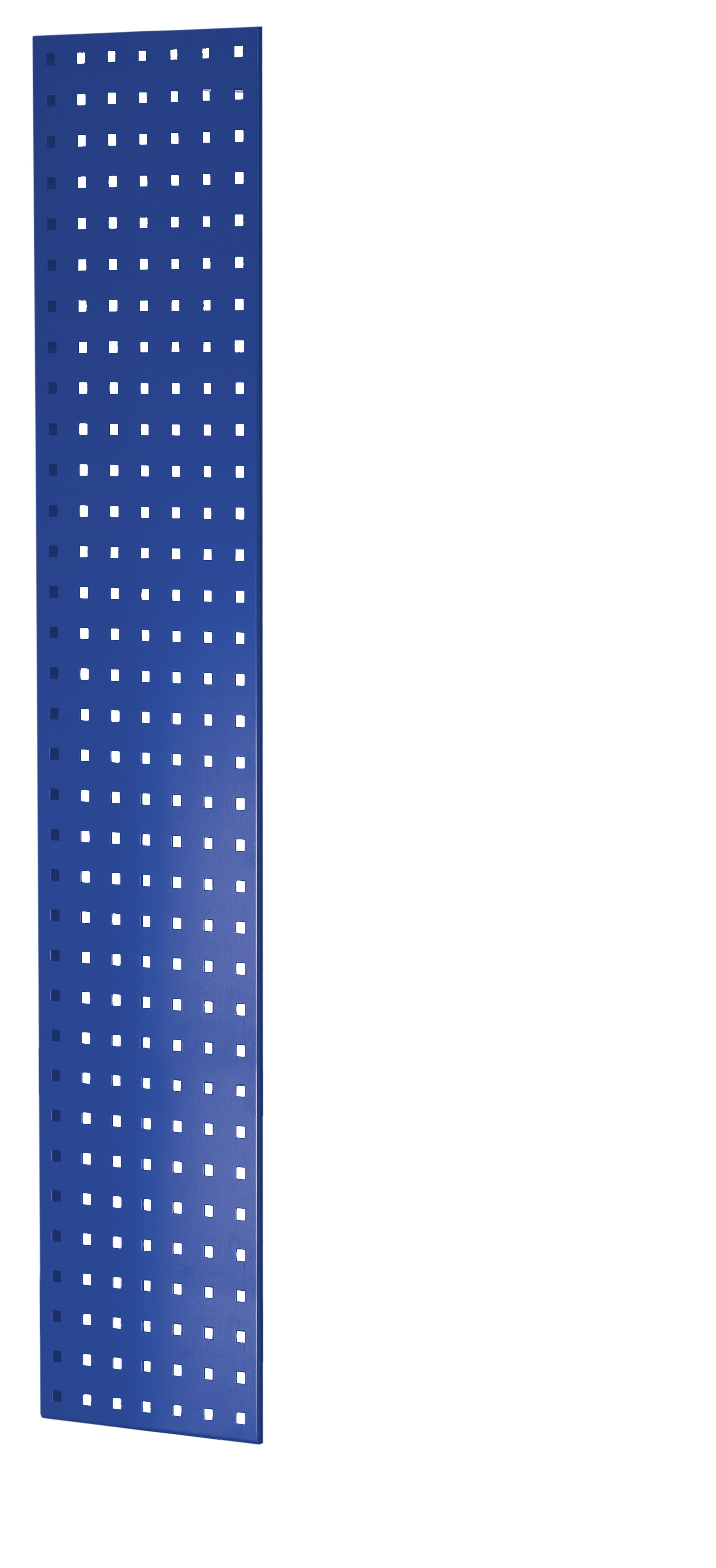 Geperforeerd zijpaneel, 90 x 1300 x 300 mm (h x d), RAL 5010 gentiaanblauw