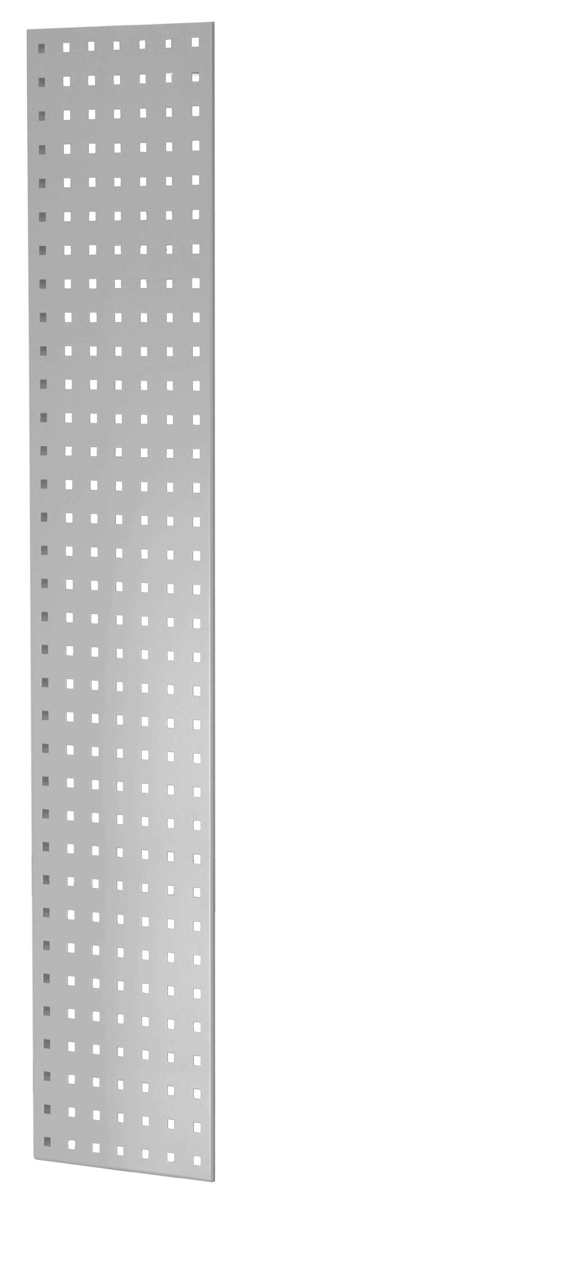 Geperforeerd zijpaneel, 90 x 1300 x 300 mm (h x d), RAL 7035 lichtgrijs