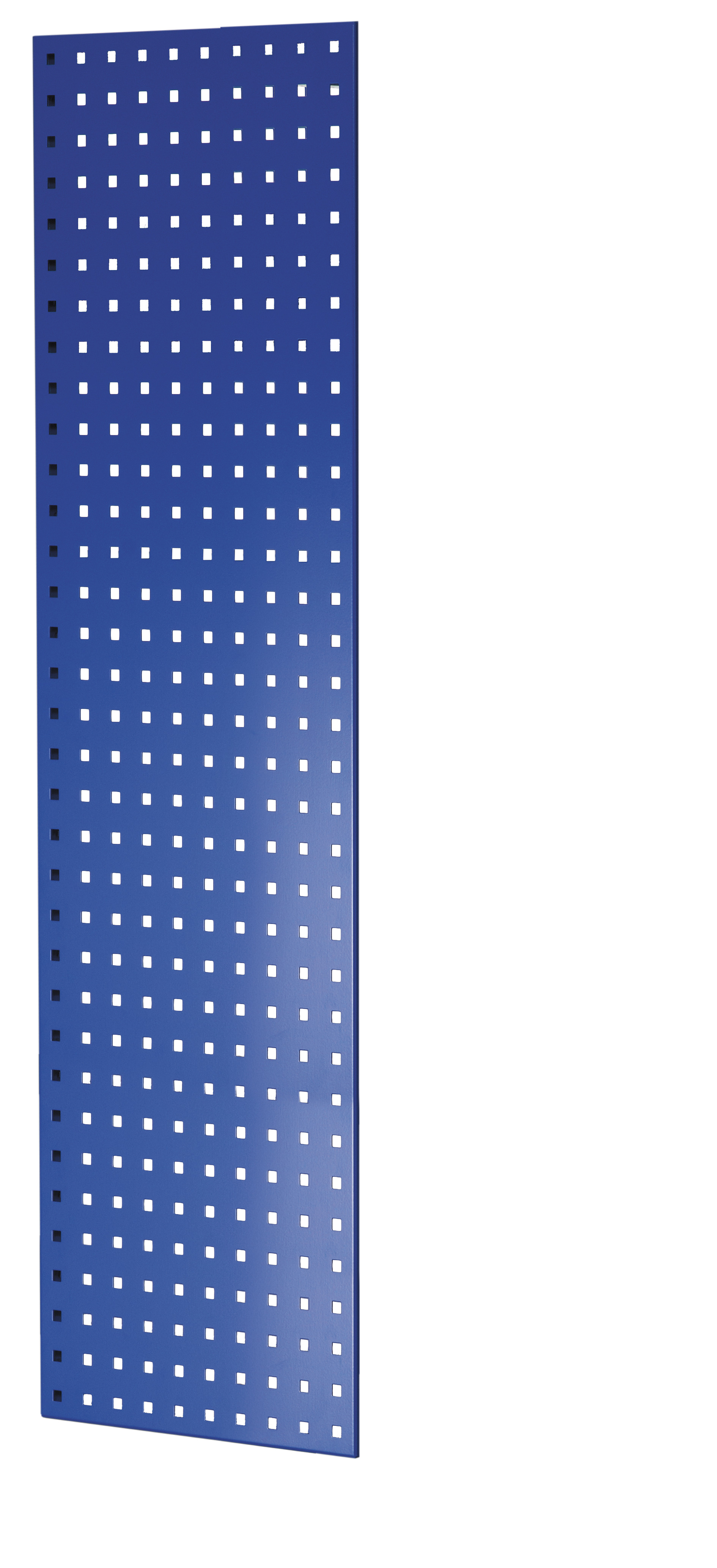 Geperforeerd zijpaneel, 90 x 1300 x 400 mm (h x d), RAL 5010 gentiaanblauw