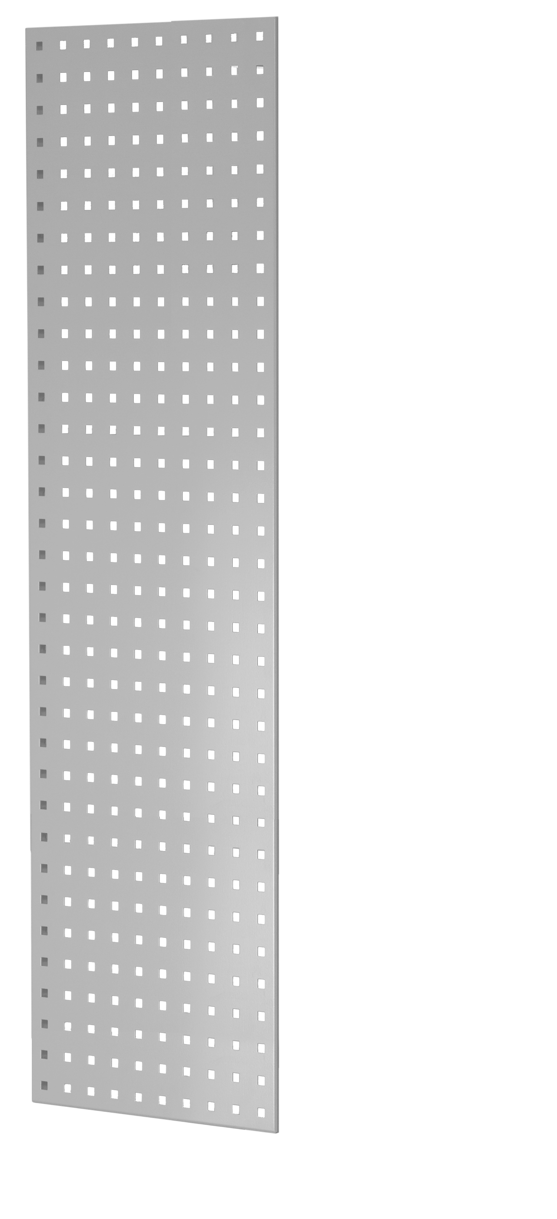 Geperforeerd zijpaneel, 90 x 1300 x 400 mm (h x d), RAL 7035 lichtgrijs