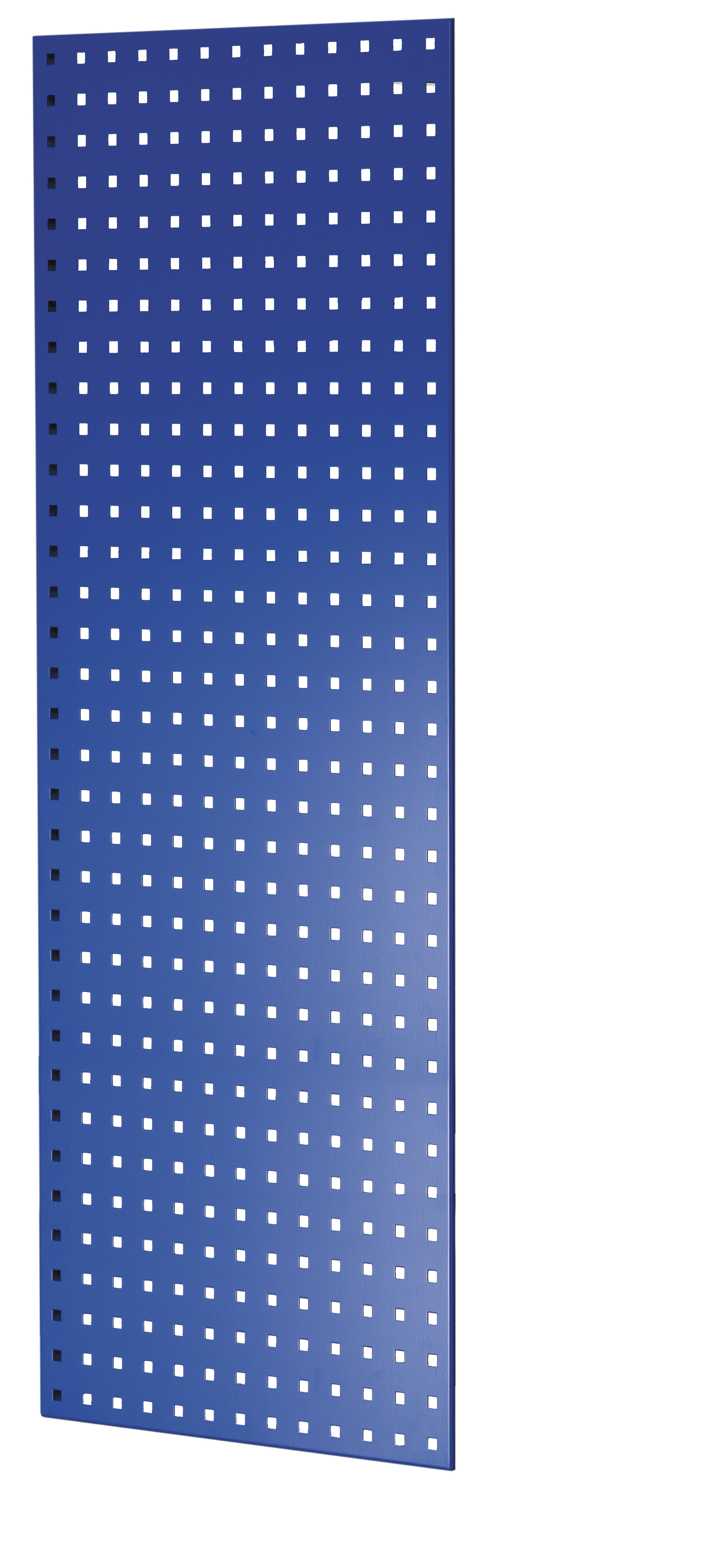 Geperforeerd zijpaneel, 90 x 1300 x 500 mm (h x d), RAL 5010 gentiaanblauw