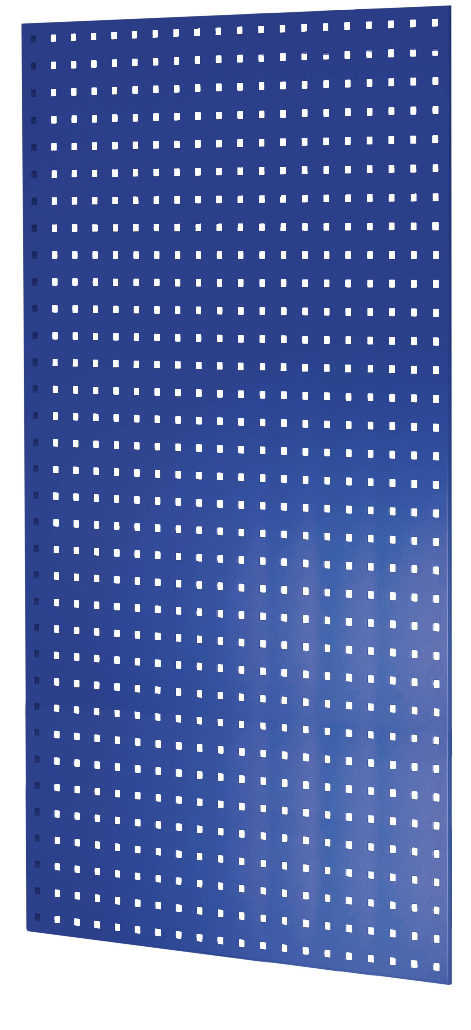 Geperforeerd zijpaneel, 90 x 1300 x 800 mm (h x d), RAL 5010 gentiaanblauw