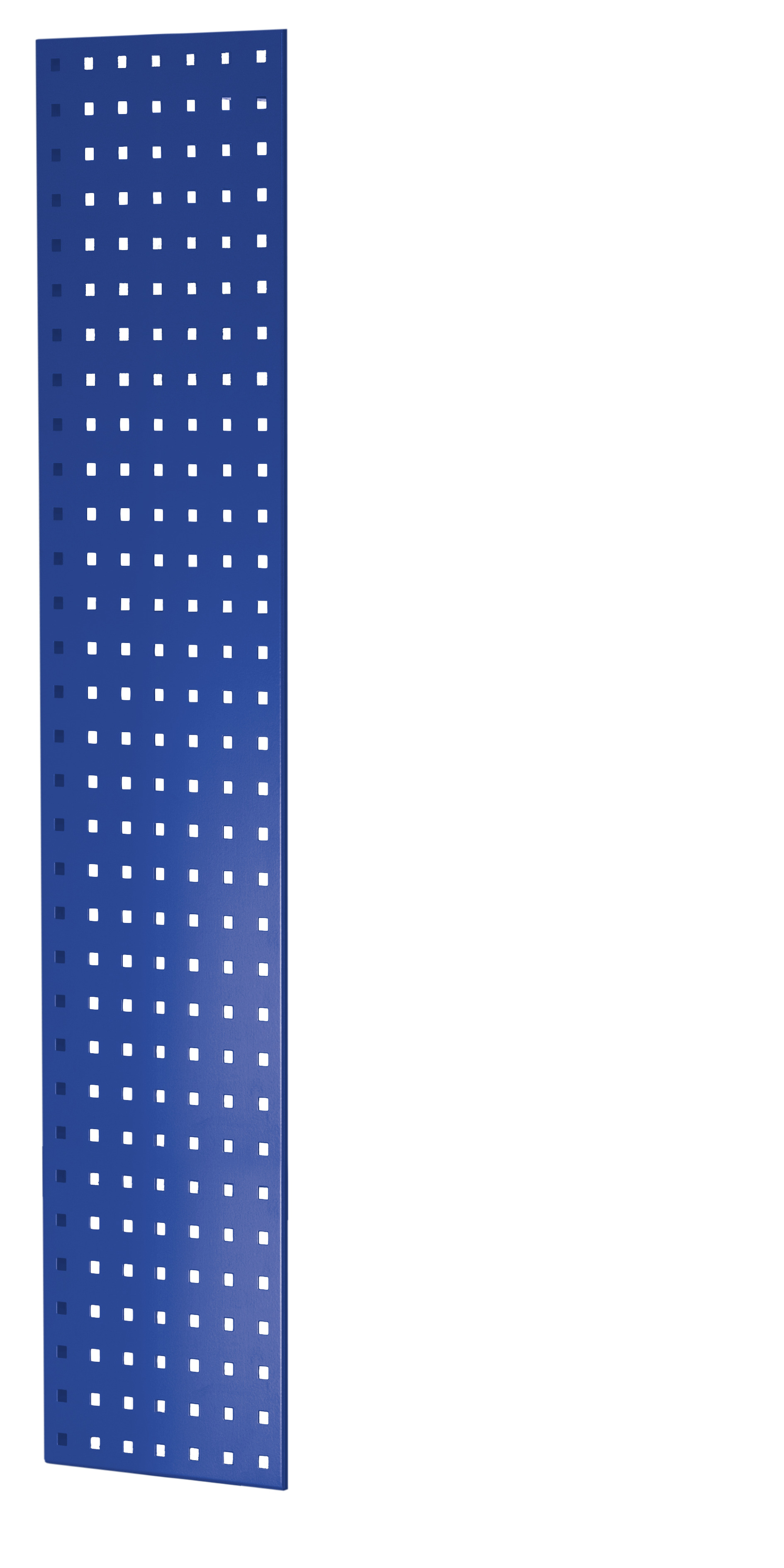 Geperforeerd zijpaneel, 90 x 1250 x 300 mm (h x d), RAL 5010 gentiaanblauw