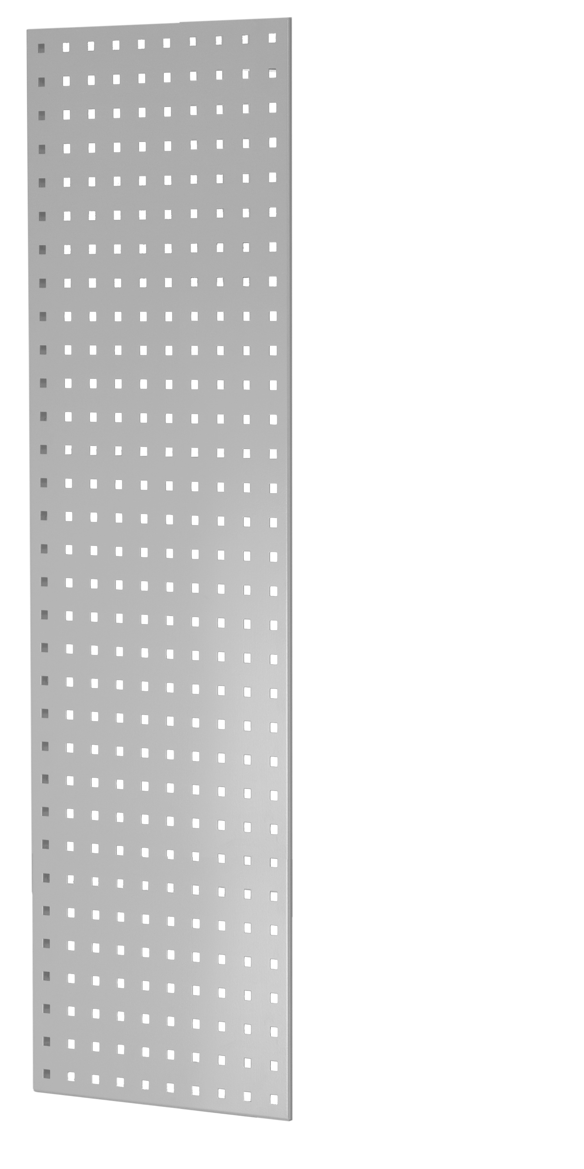 Geperforeerd zijpaneel, 90 x 1250 x 400 mm (h x d), RAL 7035 lichtgrijs