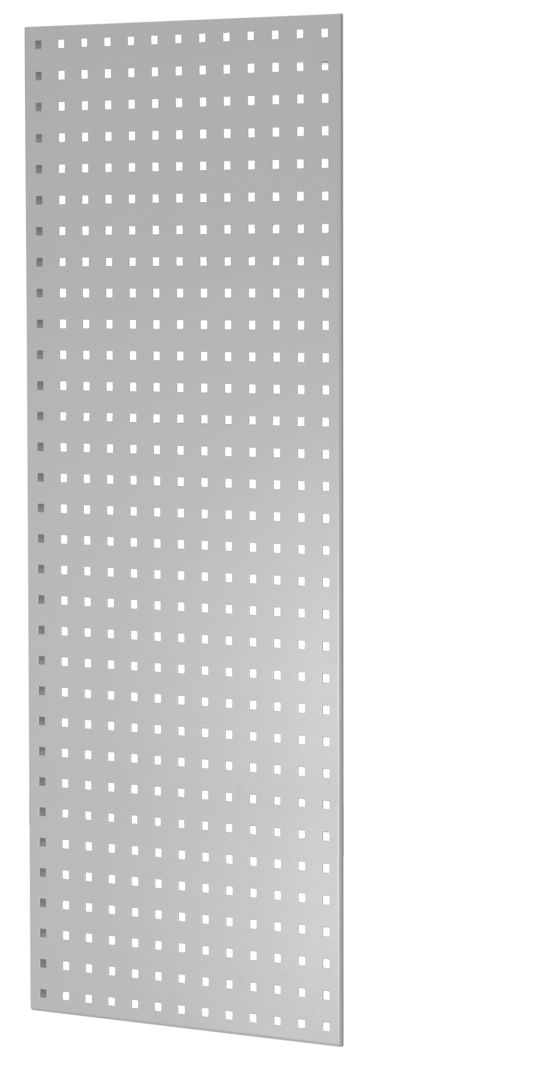 Geperforeerd zijpaneel, 90 x 1250 x 500 mm (h x d), RAL 7035 lichtgrijs