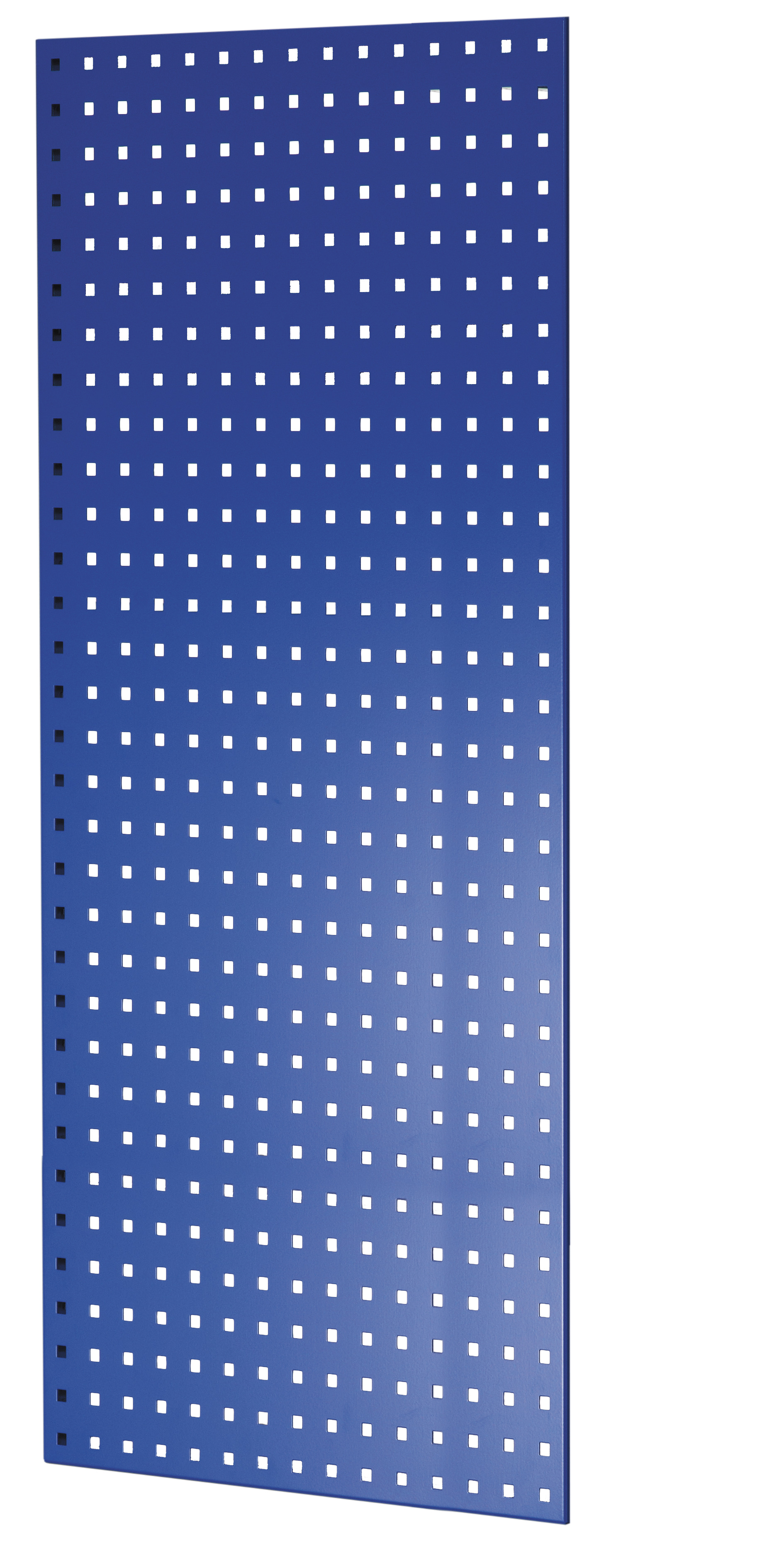 Geperforeerd zijpaneel, 90 x 1250 x 600 mm (h x d), RAL 5010 gentiaanblauw