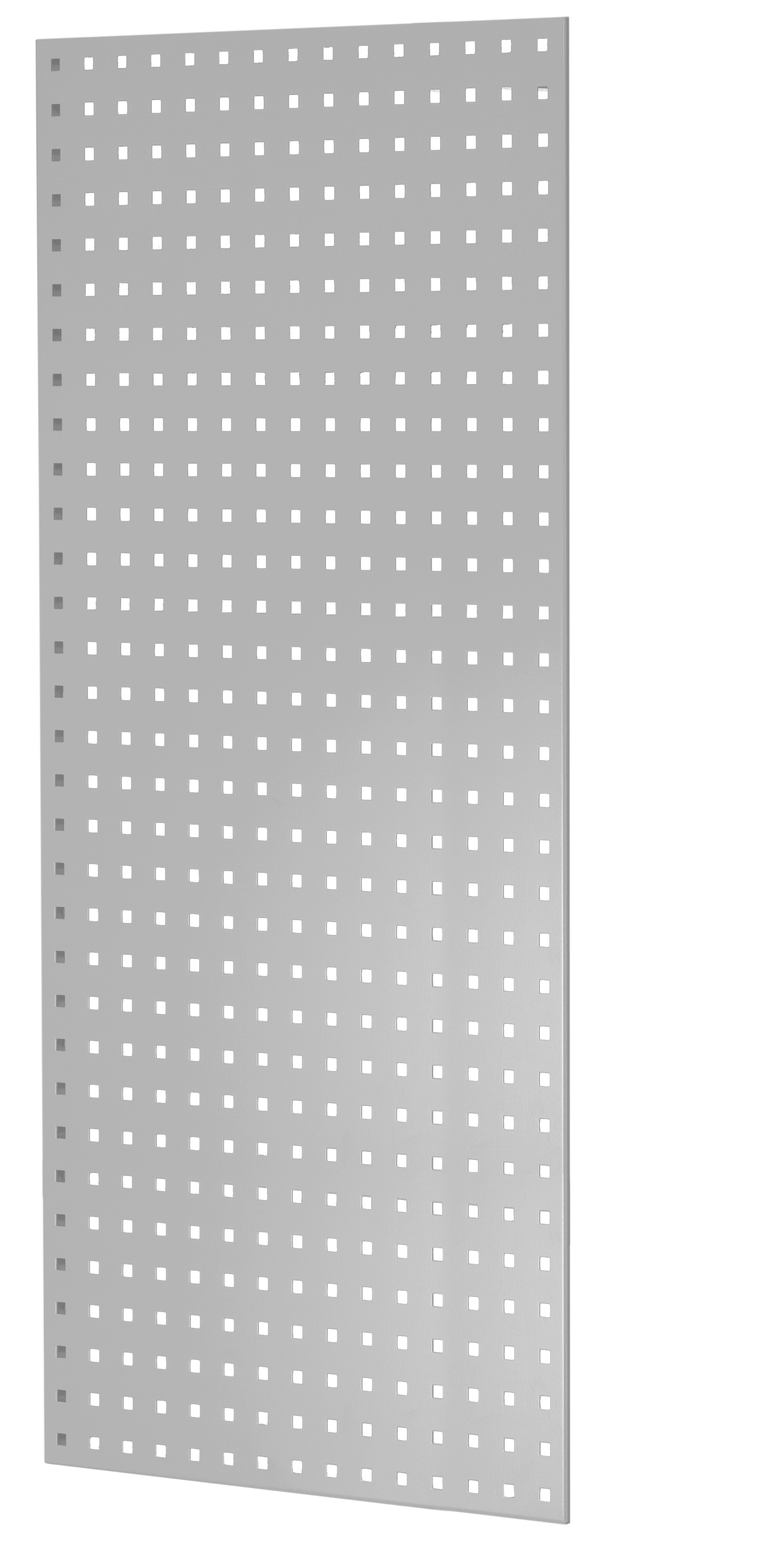 Geperforeerd zijpaneel, 90 x 1250 x 600 mm (h x d), RAL 7035 lichtgrijs