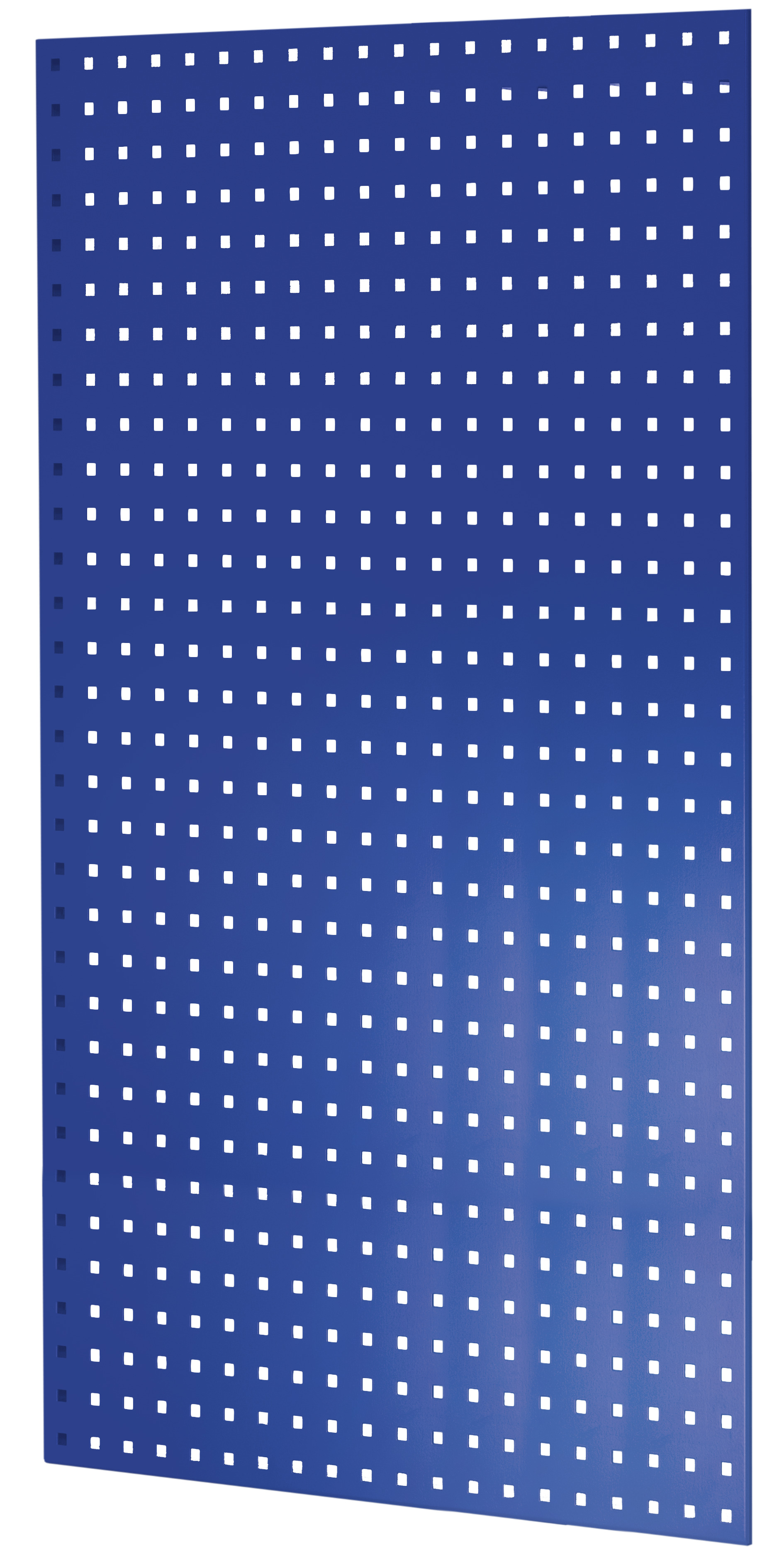 Geperforeerd zijpaneel, 90 x 1250 x 800 mm (h x d), RAL 5010 gentiaanblauw